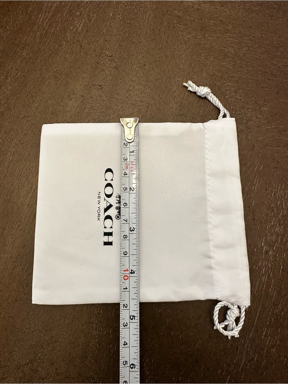 Coach White Drawstring Dust Pouch - Picture 5 of 5